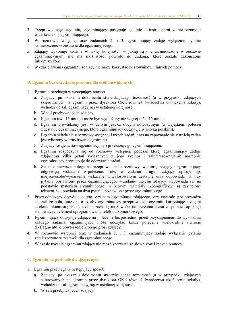 Informator maturzysty dla LO - matura 2015 - 31