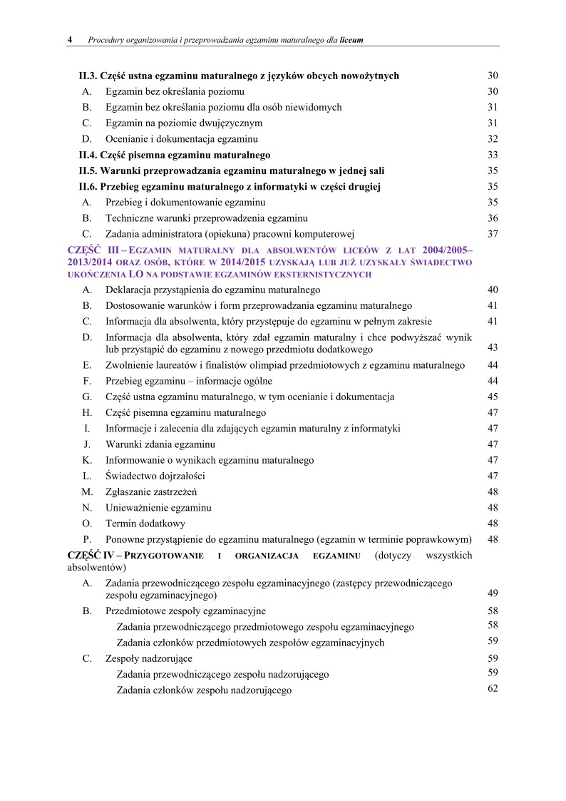 Informator maturzysty dla LO - matura 2015 - 04