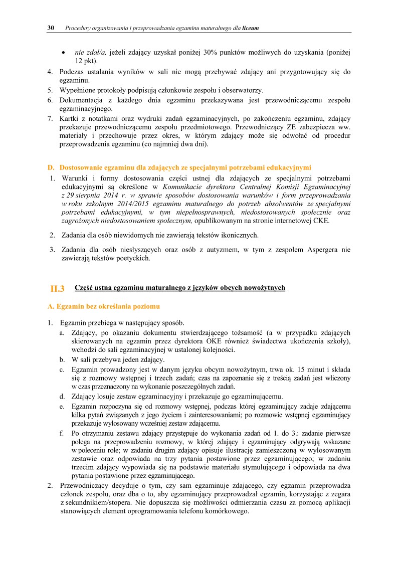 Informator maturzysty dla LO - matura 2015 - 30