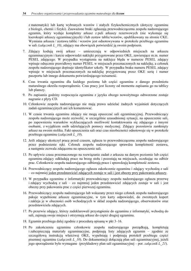 Informator maturzysty dla LO - matura 2015 - 34