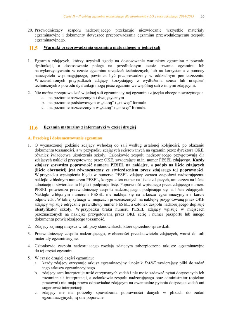 Informator maturzysty dla LO - matura 2015 - 35