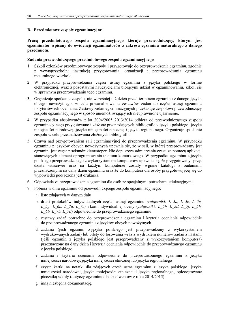 Informator maturzysty dla LO - matura 2015 - 58